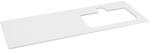  Sapho Brahea Rockstone mosdópult 141x51x1 cm (70+70cm), jobbos/matt fehér BL141-0101-R (BL141-0101-R)