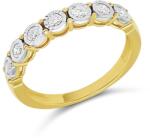 ÉkszerM Arany Brill Köves Gyűrű (méret: 53) AU 94178