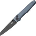 MKM MIURA - CPM Magnacut DSW lamă - SOLID Gri Alu mâner, BUTTON LOCK - REV. S/S CLIP MK MI-AGYB