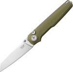 MKM MIURA - CPM Magnacut SW lamă - mâner SOLID Alu Verde, BUTTON LOCK - CLIP REV. S/S MK MI-AG
