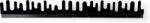 Design House Stockholm Cuier tip șină Wave, negru (1091-1000) Agatator cuier