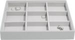 Stackers Casetă pentru bijuterii Stackers cu 9 compartimente classic gri pietros (75705)