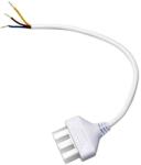 V-TAC NEWLINE lineáris lámpatesthez való betáplálás csatlakozó, 0.3m, 3x0.75mm2, fehér - SKU 10179 (10179)