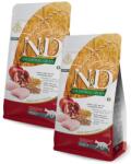 N&D Ancestral Grain N&D Cat Ancestral Grain Csirke és Gránátalma Adult 2x1, 5kg