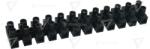 TRACON Cleme şir flexibile, profil H, 12 poli, negru 2, 5mm2, 450VAC, 16A, PP (SF3A-H)