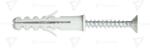 TRACON Diblu cu umăr + şurub, gri M10×50mm, PA6.6 (T10PCSPA)