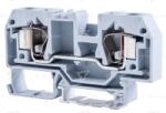 TRACON Clemă şir industrială de fază, cu arc, pe şină, gri 800V 57A 0.2-10 mm2 2P (TSKC10)