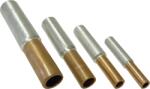 TRACON Mufă neizolată cupru-aluminiu (Cu-Al) 150/185mm2, (d1=16, 6mm, d2=18mm) (RT150/185)