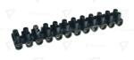 TRACON Cleme şir flexibile cu lamele, profil H, 12 poli, negru 4mm2, 450VAC, 25A, PP (SF5A-H-L)