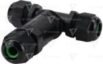 TRACON Manşon de cablu cu presetupe, tip T, de ramificaţie 0.5-4 mm2, IP68, PC+PA6.6, 5P, 450VAC, 24A (CST4-T)