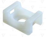 TRACON Talpă fixată cu şurub pt. faşete, 2 dir. de introducere, natur 12.8×7mm, d=3.3mm, PA6.6 (CSTALP-3)