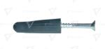 TRACON Diblu cu secţiune pătrată+şurub, gri închis DxL=12×52mm, PE (TNCS12)