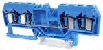 TRACON Clemă şir industrială de nul, cu arc, pe şină, albastru 800V 26A 0.08-4 mm2 4P (TSKC4/4-K)