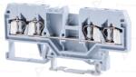 TRACON Clemă şir industrială de fază, cu arc, pe şină, gri 800V 20A 0.08-2.5 mm2 4P (TSKC2,5/4)