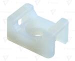 TRACON Talpă fixată cu şurub pt. faşete, 2 dir. de introducere, natur 15×10mm, d=3.5mm, PA6.6 (CSTALP)