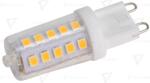 TRACON Sursă de lumină LED în carcasă din material plastic 230 VAC, 3 W, 4000 K, G9, 350 lm, 270°, EEI=E (LG9X3NW)