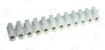 TRACON Cleme şir flexibile, profil U, 12 poli, natur 2, 5mm2, 450VAC, 16A, PE (S3A-U)