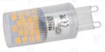TRACON Sursă de lumină G9 cu carcasădin aluminiu 230 VAC, 4 W, 2700 K, G9, 350 lm, 200°, EEI=F (LG9H4W)