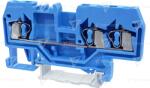 TRACON Clemă şir industrială de nul, cu arc, pe şină, albastru 800V 24A 0.08-2.5 mm2 3P (TSKC2,5/3-K)