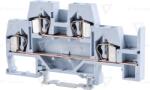 TRACON Clemă şir industrială etajată, cu arc, pe şină, gri 500V 26A 0.08-4 mm2 4P (TSKC4E)