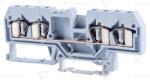 TRACON Clemă şir industrială de fază, cu arc, pe şină, gri 800V 26A 0.08-4 mm2 4P (TSKC4/4)