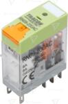 TRACON Releu print cu buton de test și indicator de stare 110V AC / 2×CO (8A, 230V AC / 30V DC) (RN09-110AC)
