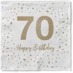Sovie HoReCa Mank papírszalvéta 3 rétegű 33x33 cm 100 lap/csomag "70" - Boldog születésnapot