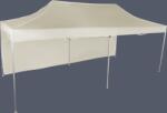  Gyorsan összecsukható sátor 3x6m - alumínium, 1 oldalfal, Bézs