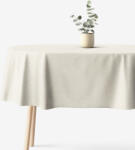 Goldea ovális pamut terítő - világos vászonszövésű 120 x 160 cm