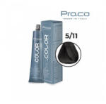 Pro.co Vopsea de par 5.11 Castaniu cenusiu intens 100ml