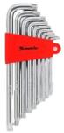 MTX Комплект ключове инбусни torx, 9 бр. : t10-t50, дълги, сатенирани mtx
