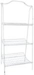 Clayre & Eef Raft fier forjat alb vintage 3 polite 42x36x95 cm (CC5Y0302)