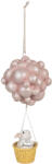 Clayre & Eef Iepuras in Balon Zburator polirasina multicolora 11x10x22 cm (6PR4125)