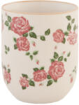 Clayre & Eef Set 12 cani portelan Roses 6x8 cm, 100 ml (6CEMU0021)