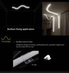 ARLIGHT Clip transparent cleme prindere banda neon, 25mm, pentru N25R