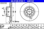 ATE Disc frana fata Mercedes Clasa S W126/C126 ATE 24.0128-0102.1 (24.0128-0102.1)