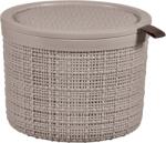 Keter JUTE kerek doboz tetővel 2L, taupe 263683 (01903-382) (263683)
