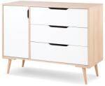 Little Sky Sofie White-Beech pelenkázóval kiegészíthető komód