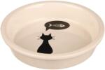 TRIXIE Castron din ceramica pentru pisici cu model pisica si peste, 0, 25l / 13cm