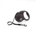 flexi Black Design lesa automata cu banda pentru caini, negru, marimea S, 5 m
