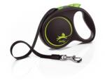 flexi Black Design lesa automata cu sir pentru caini, verde, marimea M, 5 m