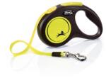 flexi Lesă automată New Classic Neon S bandă 5 M