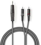Nedis COTH22200GY30 audio kábel 3 M 3.5mm 2 x RCA Szürke (COTH22200GY30)