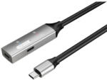 PremiumCord Aktív Kábel USB-C 3.2 Gen1, hosszabbító, repeater, C - C, M/F, 10m, fekete (KU31REP10AL) (KU31REP10AL)