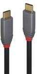 Lindy Kábel USB 3.2 Gen2x2 C - C, 5A, Power Delivery (PD) 20Gbps, M/M 0, 5m, fekete (36900) (36900)