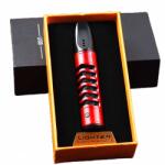 Influential Tech Hordozható hamutartó USB újratölthető öngyújtóval, cigarettatartó, hamu szétszóródásának megelőzése, utazáshoz, otthonhoz, irodához és autóhoz, piros (ITS-ASHTRAY-PORTABLE-RED)