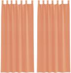 vidaXL 2 db terrakotta fátyolfüggönyök hurokkal 140x225 cm 0.29 kg 4102323 (4102323)