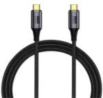 PremiumCord Kábel USB 4 Gen3x2, Thunderbolt, 40Gbps, 8K@60Hz, 240W, C - C, M/M, 1, 2m, fekete (KU4CR12) (KU4CR12)