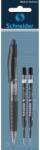 Schneider Gelion zselés toll + 2 utántöltő Schneider Gelion M, 0.4 mm, Fekete
