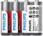 Philips Power Alkaline AA 4 fóliás elem matricával (LR6P4F/10)